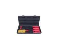 KS Tools 907.2230 - Pack de 4 rascadores de juntas, acodado 10°, en caja de plástico
