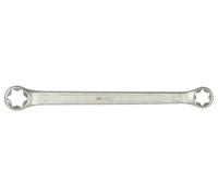 KS Tools 911.0374 - Llave poligonal doble con perfil E Torx, forma recta, cromado mate satinado, E14 x E18