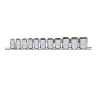 KS Tools 911.0608 3/8" Juego de llaves de vaso hexagonales, 11 pzs 8-19mm
