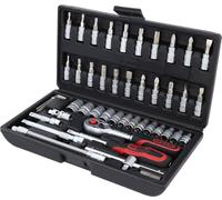 KS Tools 911.0646 Juego de llaves de vaso de 1/4", 46 pzs.