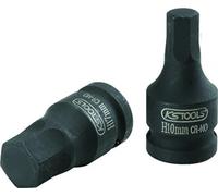 KS Tools 911.0903 1/2" Llave de vaso de impacto con punta para tornillos con encastre hexagonal, corta, 5 mm