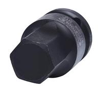 KS Tools 911.0909 1/2" Llave de vaso de impacto con punta para tornillos con encastre hexagonal, corta, 17 mm