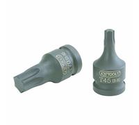 KS Tools 911.0912 1/2" Llave de vaso de impacto con punta para tornillos Torx, corta, T30