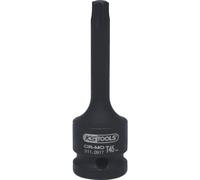 KS Tools 911.0917 - Bit con adaptador de impacto, acero especial, pavonado, T45 (tamaño: 1/2")