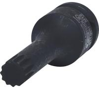 KS Tools 911.0951-E 1/2" Bit con adaptador de impacto XZN, pavonado, l =75mm, M12, colgador