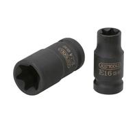 KS Tools 911.0961 1/2" Llave de vaso de impacto Torx-E, corta, E14