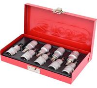 KS Tools 911.1385 1/2" Juego de llaves de vaso con punta para tornillos Torx, 9 pzs, T20-T60