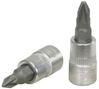 KS Tools 911.1402-E 1/4" Bit con adaptador PZ # 2, colgador