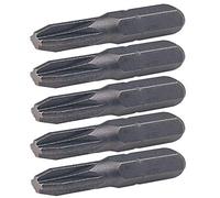 KS Tools 911.2223 1/4" Bit ranurado cruzado PZ# 2, 25mm, paquete de 5