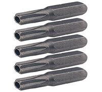 KS Tools 911.2286 1/4" Punta para tornillos Torx con orificio frontal, 25mm, TB15, paquete de 5