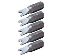 KS Tools 911.2920 1/4" Bit Spanner 10mm, 25mm, paquete de 5