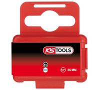 KS Tools 911.3312 1/4" Punta para tornillos planos, 25mm, 10mm, paquete de 5