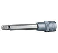 KS Tools 911.3464 3/4" Llave de vaso con punta para tornillos con encastre hexagonal, larga, 17 mm