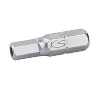 KS Tools 911.3590 1/4" Punta para tornillos con encastre hexagonal con orificio frontal, 25 mm, 5/16"