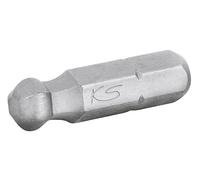 KS Tools 911.3705 1/4" Punta para tornillos con encastre hexagonal con cabeza de bola, 25mm, 4mm, paquete de 5