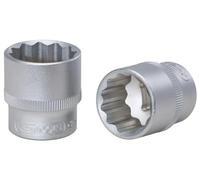 KS Tools 911.3986 3/8" Llave de vaso entrecaras, dodecaedra, 13 mm