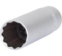 KS Tools 911.3991-E 3/8" Llave de vaso especial para bujías, perfil extradelgado, 14mm, colgador