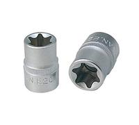 KS Tools 911.4336-E 1/2" Llave de vaso Torx E14, colgador | Casquillo TORX E, E14 de 1/2 pulgadas, sobre tarjeta, cromo vanadio, resistente
