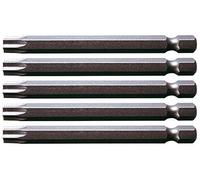 KS Tools 911.7707 - Pack e pack de 5 con punta Classic para tornillos TX con orificio frontal 30 (tamaño: 75 mm, 1/4")
