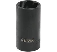 KS Tools 913.1252 - Llave de vaso con ranura espiral (tamaño: 22 mm, 1/2")