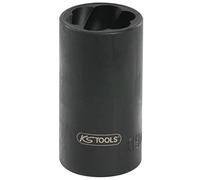 KS Tools 913.1253 - Llave de vaso con ranura espiral (tamaño: 23 mm, 1/2")