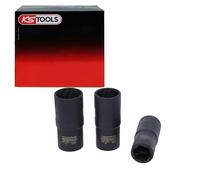 KS Tools 913.1270 - Juego de llaves de vaso con interior espiral (tamaño: 17-21 mm, 1/2")