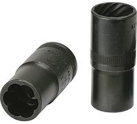 KS Tools 913.1273 - Llave de vaso con interior espiral (tamaño: 21 mm, 1/2")