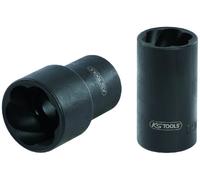KS Tools 913.1464 - Llave de vaso con ranura espiral 19 mm, longitud 34 mm (tamaño: 1/2")