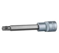 KS Tools 917.1295-E 1/2" Llave de vaso con punta para tornillos Torx con orificio frontal, larga, TB27, colgador
