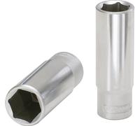 KS Tools 917.1528-E 1/4" Llave de vaso hexagonal, larga, 5,5 mm, colgador
