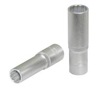 KS Tools 917.1566 1/4" Llave de vaso de 12 cantos, larga 7/32''