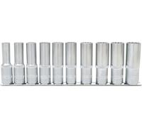 KS Tools 917.1750 1/2" Juego de llaves de vaso de 12 cantos, largas, 10 pzs