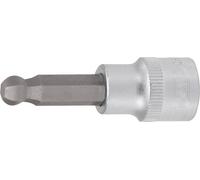KS Tools 917.2450 1/4" Llave de vaso con punta de cabeza de bola para tornillos con encastre hexagonal, 10 mm