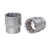 KS Tools 917.3823 3/8" Llave de vaso entrecaras, dodecaedra, 1/4"