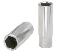 KS Tools 917.3838-E 3/8" Llave de vaso, 18mm, modelo largo, colgador