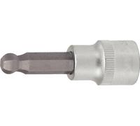 KS Tools 917.3860 3/8" Llave de vaso con punta de cabeza de bola para tornillos con encastre hexagonal, 3 mm
