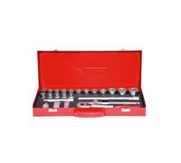 KS Tools Juego de llaves de vaso de 1/2'', 24 piezas, Flank Traction