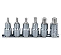 KS Tools 918.0645 1/4" Juego de llaves de vaso con punta XZN, CHROMEplus, 6 pzs