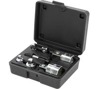 KS Tools 918.0707 1/4"+3/8"+1/2"+3/4" Juego de adaptadores ampliadores y reductores CHROMEplus, 7 pzs