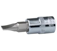 KS Tools 918.1489-E 1/4" CHROMEplus Bit con adaptador con ranura 6,5mm, colgador
