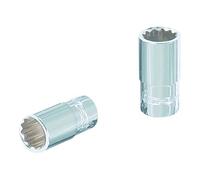 KS Tools 918.1556 1/4" Llave de vaso de 12 cantos CHROMEplus, 7/16"