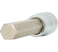 KS Tools 918.1664-E 1/2" Llave de vaso con punta para tornillos con encastre hexagonal CHROMEplus, larga, 14 mm, colgador