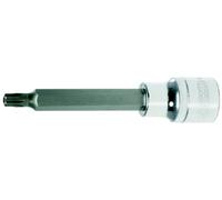 KS Tools 918.1747 1/2" Llave de vaso con punta para tornillos Torx CHROMEplus con orificio frontal, larga, TB45