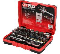 KS Tools 918.3005 Caja de llaves de vaso con punta de 1/4" TORSIONpower, 33 pzs