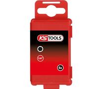 KS Tools 918.3451 1/4" Punta TORSIONpower para tornillos con encastre hexagonal, 75 mm, 3 mm