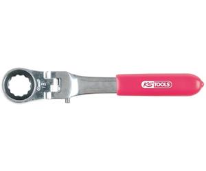 KS Tools 918.3507 Carraca de cuadradillo pasante articulado, 13,0 mm