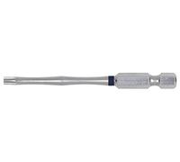 KS Tools 918.3676 1/4" Punta TORSIONpower para tornillos Torx con orificio frontal, 75 mm, TB30
