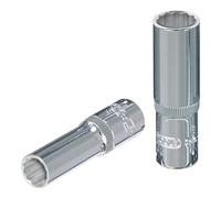 KS Tools 918.3755 3/8" Llave de vaso de 12 cantos CHROMEplus, larga, 20 mm