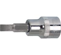 KS Tools 918.3851 3/8" CHROMEplus Bit con adaptador con ranura 4 mm