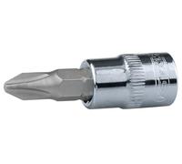 KS Tools 918.3868-E 3/8" CHROMEplus Bit con adaptador PH # 1, colgador